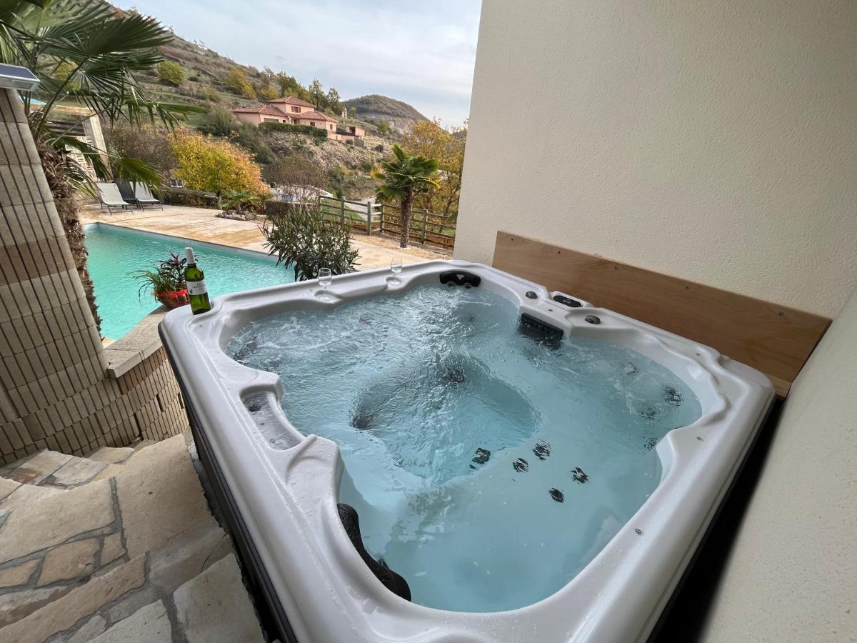 Chambre Au Calme Avec Spa Privatif Gratuit Sud Aveyron Les Palmiers Des Causses Saint-Rome-de-Tarn Extérieur photo